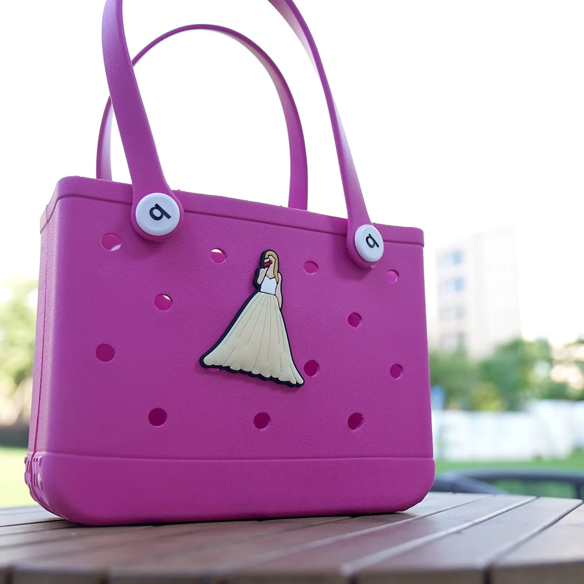 Owllaser White Singing Girls Charms for Bogg Bags, PVC Rubber Totes Inserts Charms Accessories for Handbag