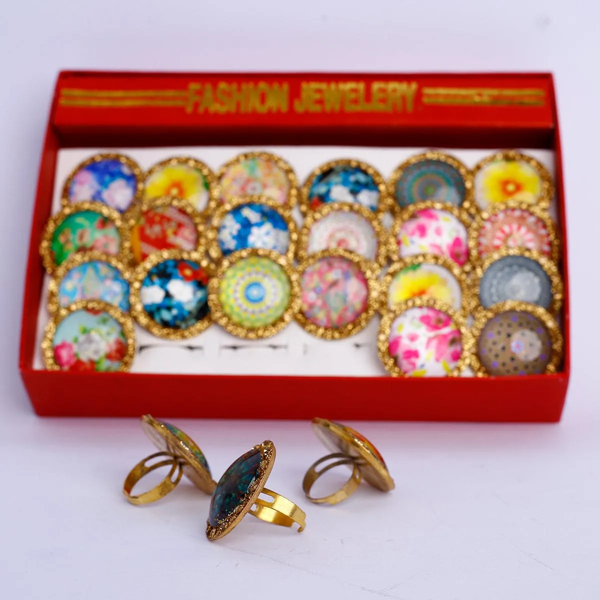 Pack of 3 Printed Rings
