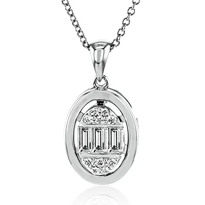 Pendant in 18K Gold with Diamonds LP4802 WHITE 18K X