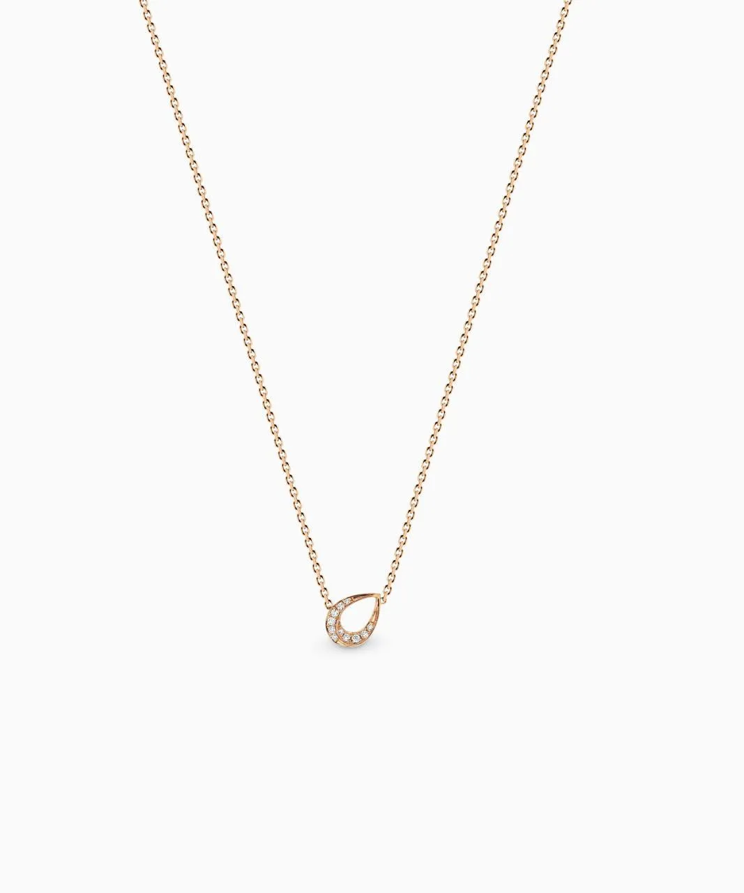 Pera Giro Diamond Necklace, Rose Gold