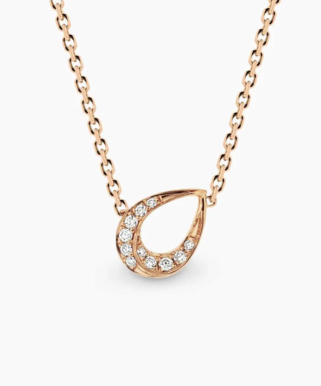 Pera Giro Diamond Necklace, Rose Gold