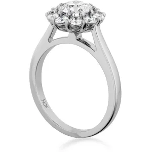 PLAT 0.2ct Beloved Open Gallery Engagement Ring