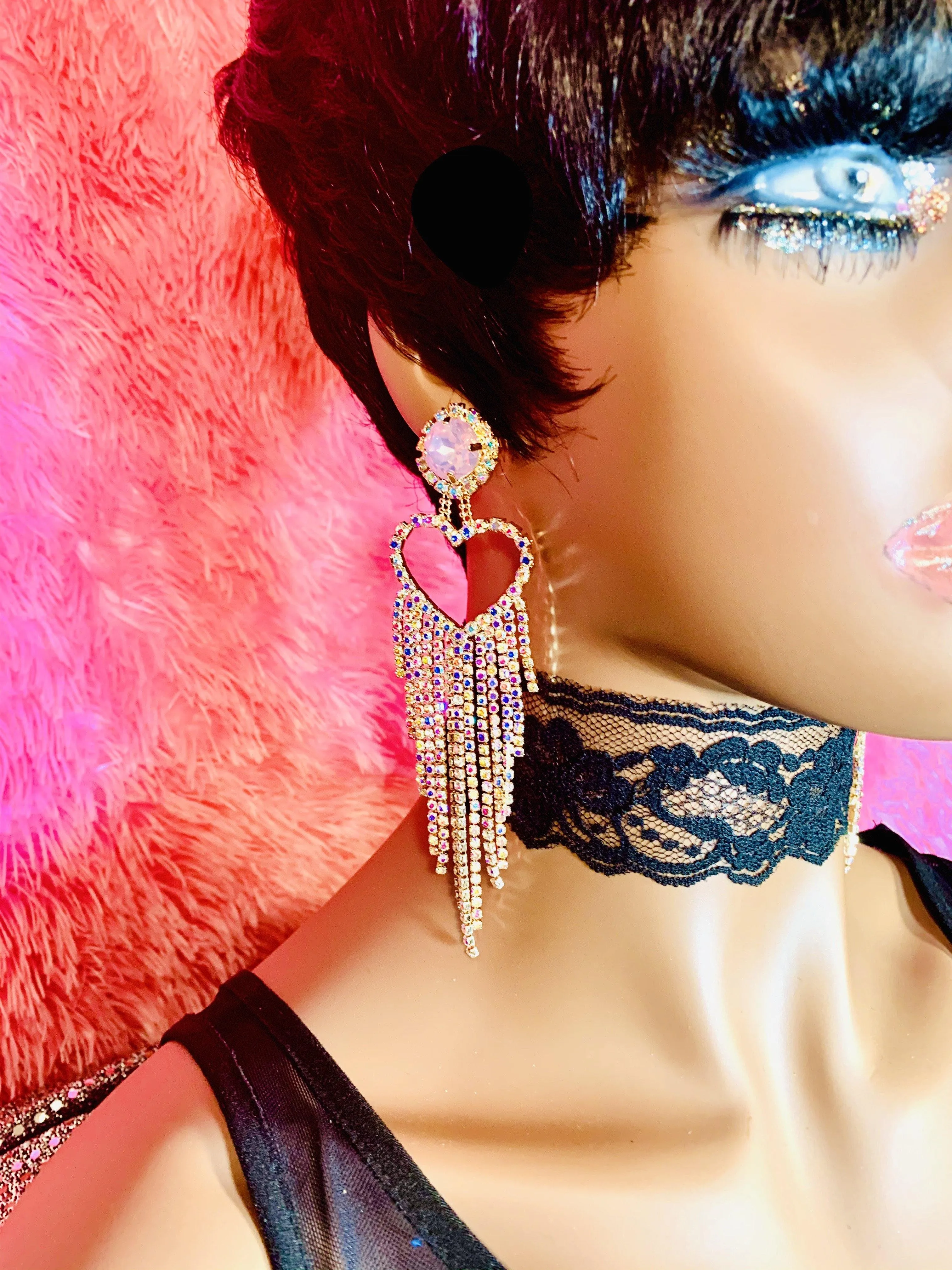 Purple Rain Chandelier Earrings