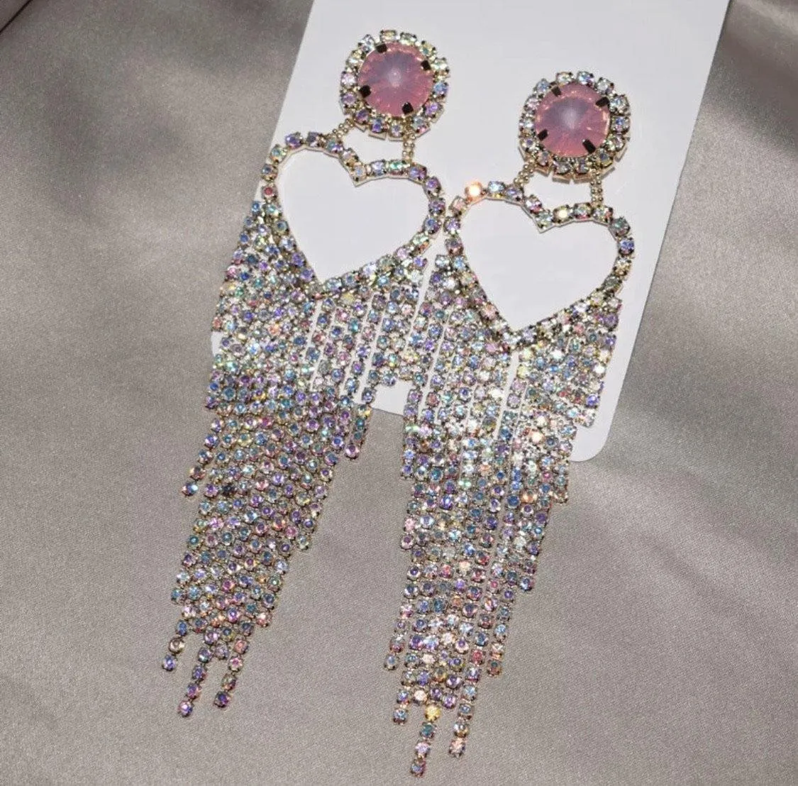 Purple Rain Chandelier Earrings