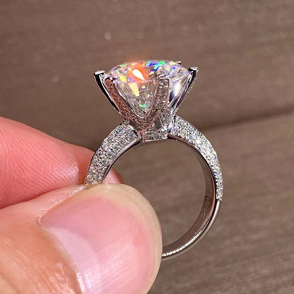 QUALITY RINGS New Arrival Luxury Round Cut AAA  CZ Diamonds Halo Solitaire Rings