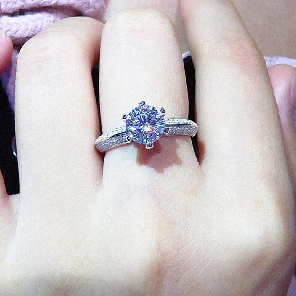 QUALITY RINGS New Arrival Luxury Round Cut AAA  CZ Diamonds Halo Solitaire Rings