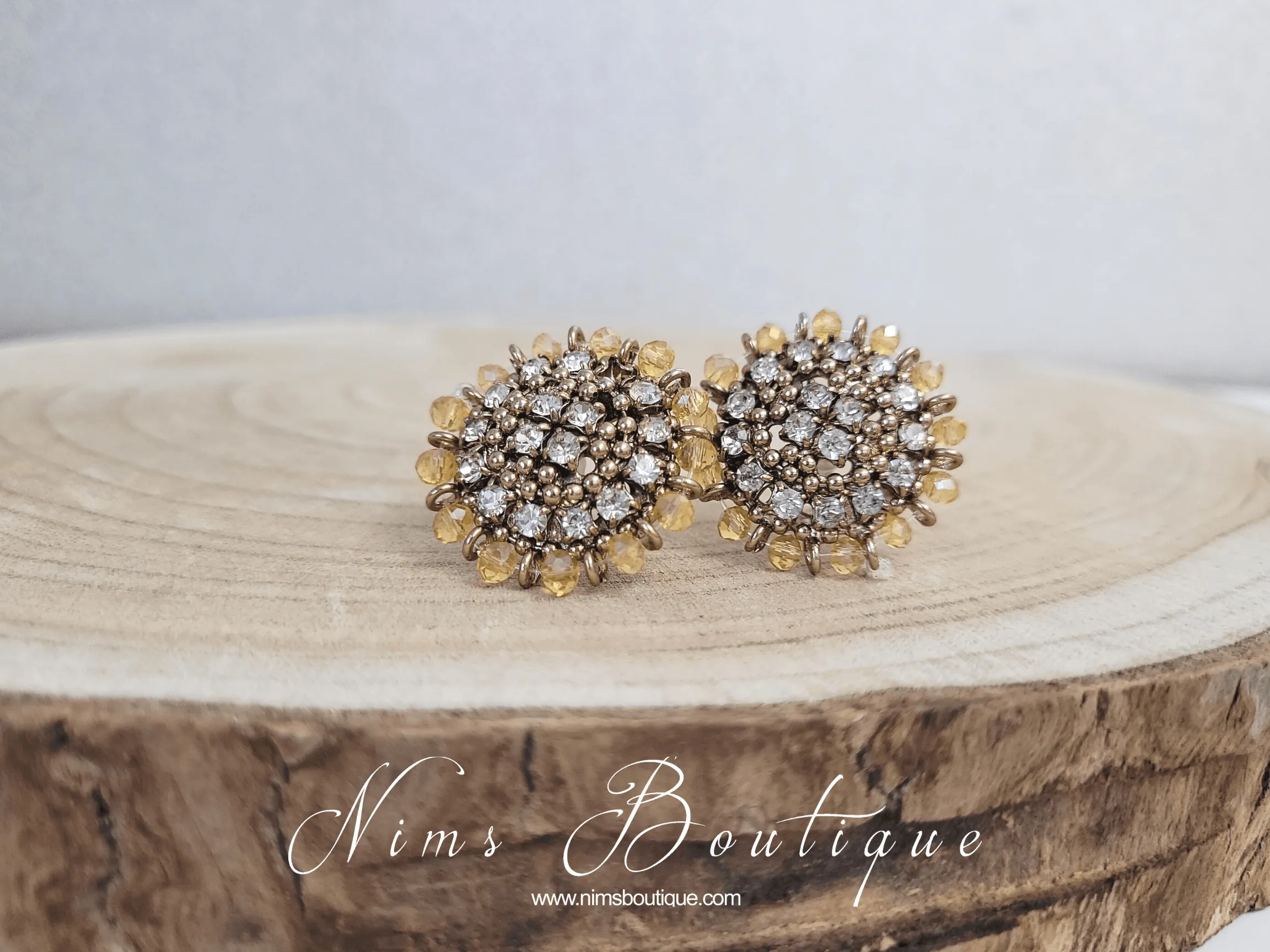 Royal Gold Stud Earrings