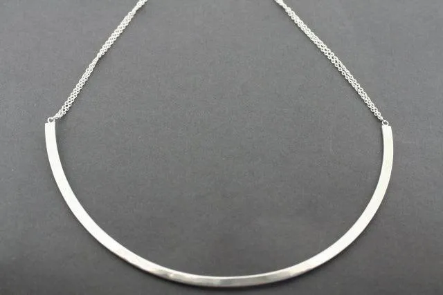 Semi circle necklace - sterling silver