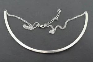 Semi circle necklace - sterling silver