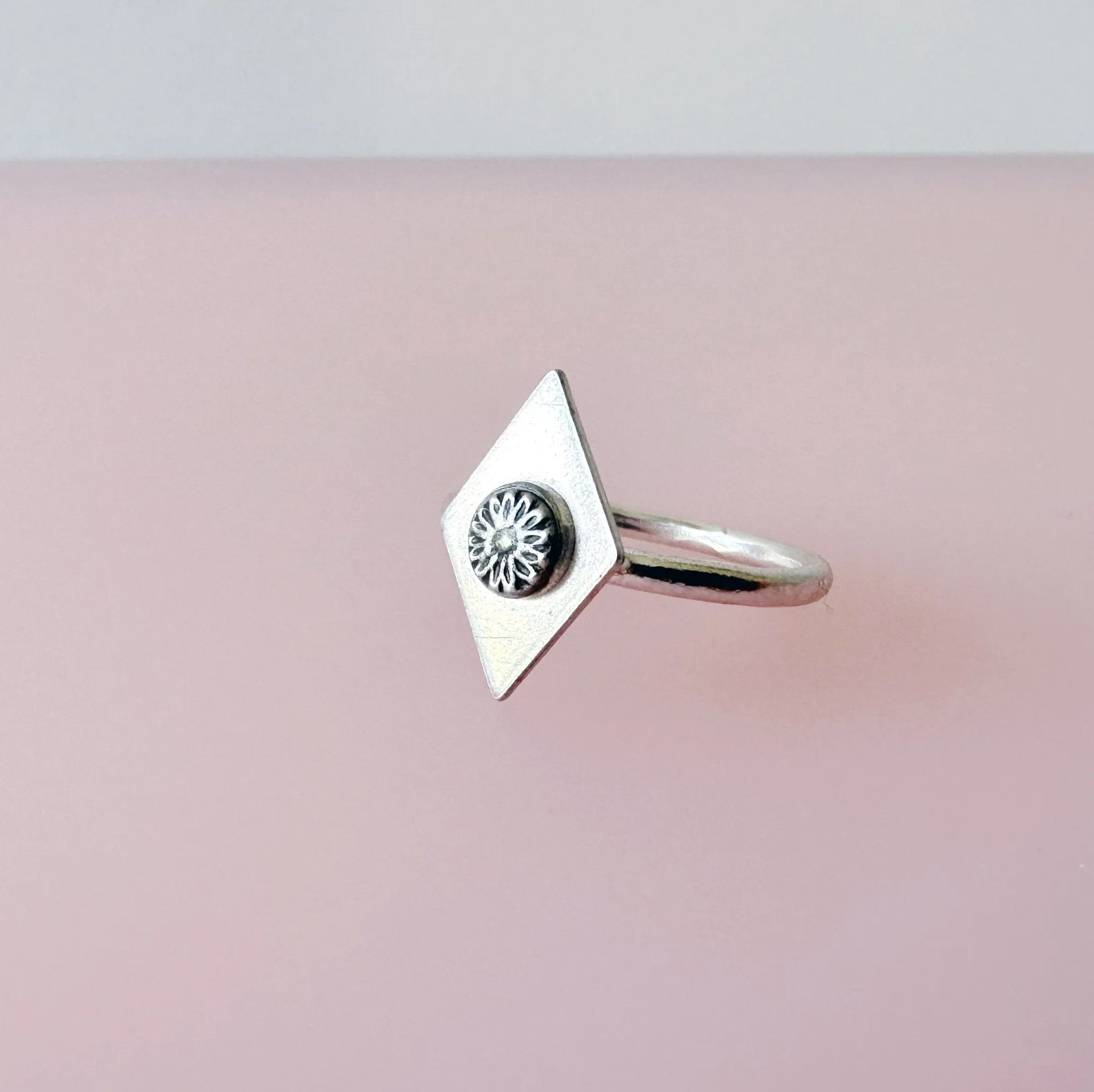 Silver Daisy Ring