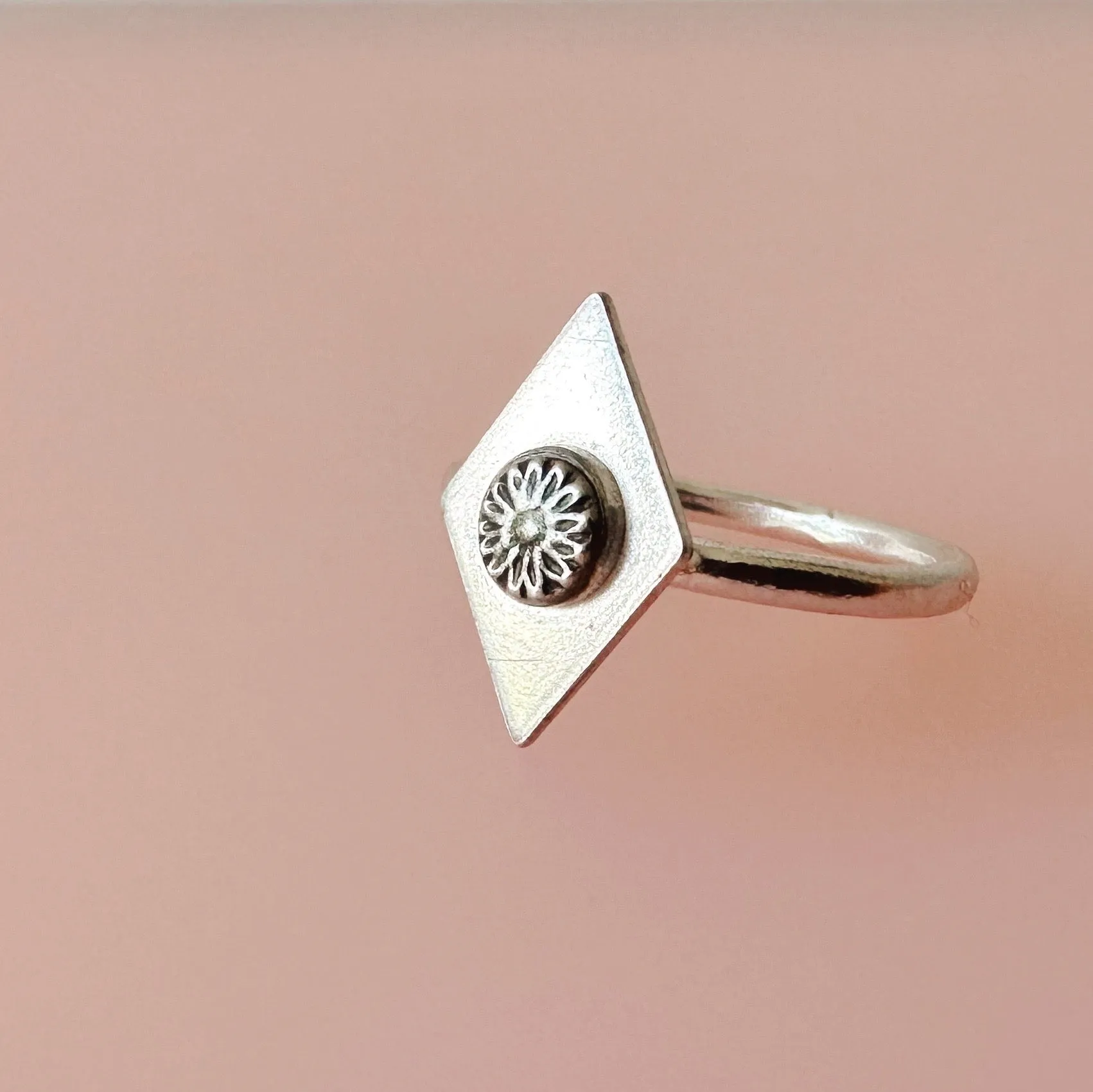 Silver Daisy Ring