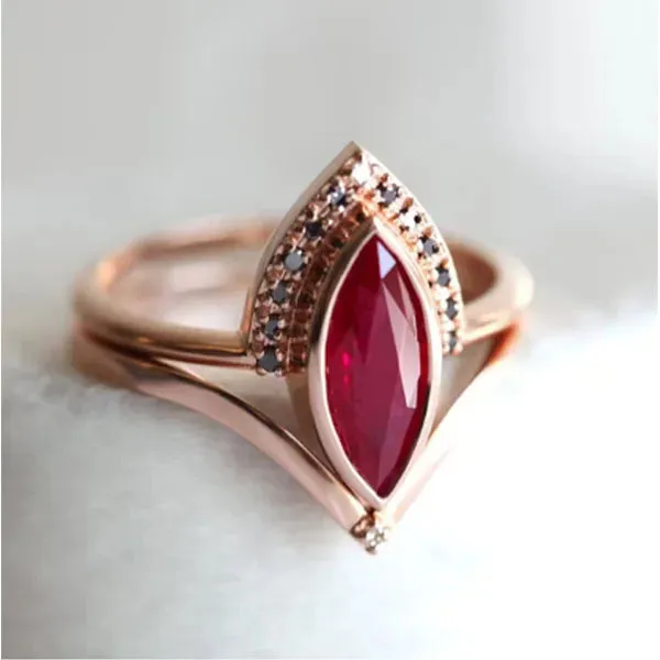 Silver Engagement White Zircon Stones Rings