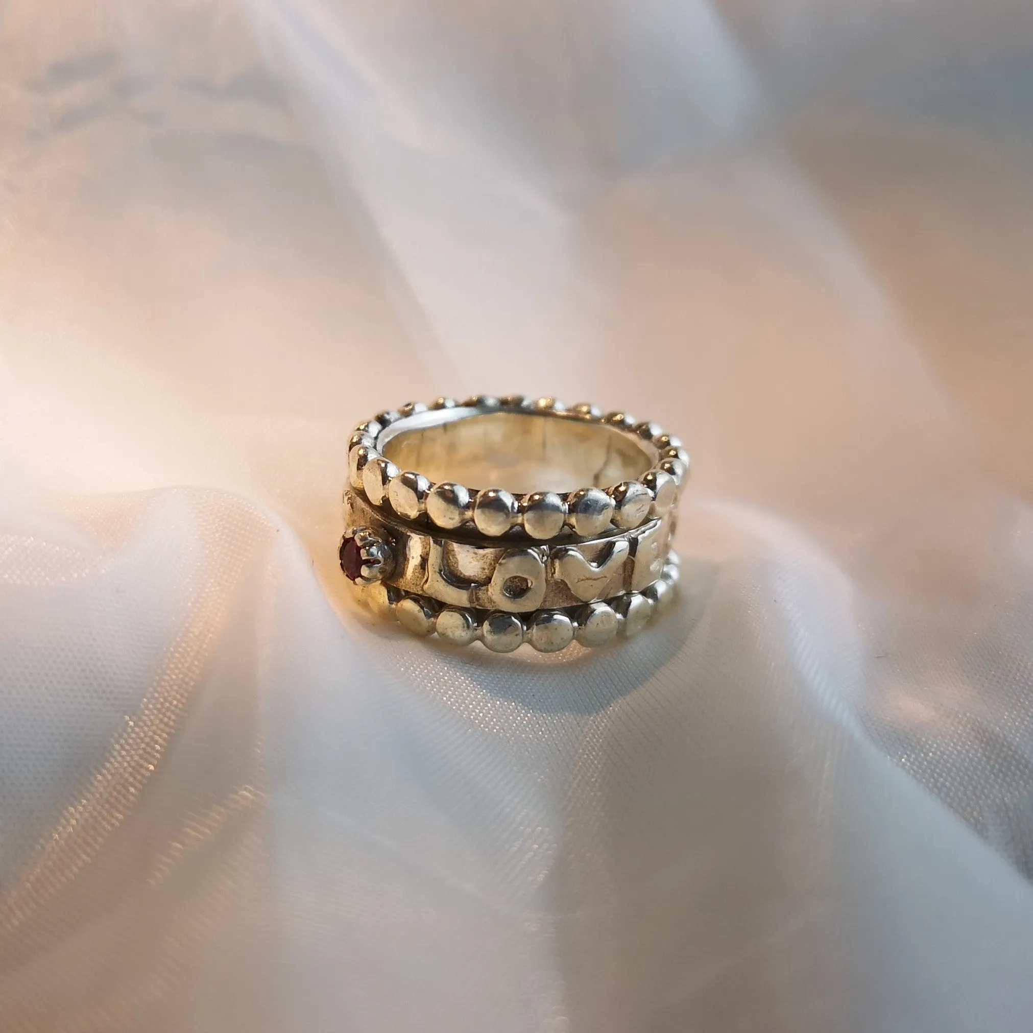 Silver Love Ring