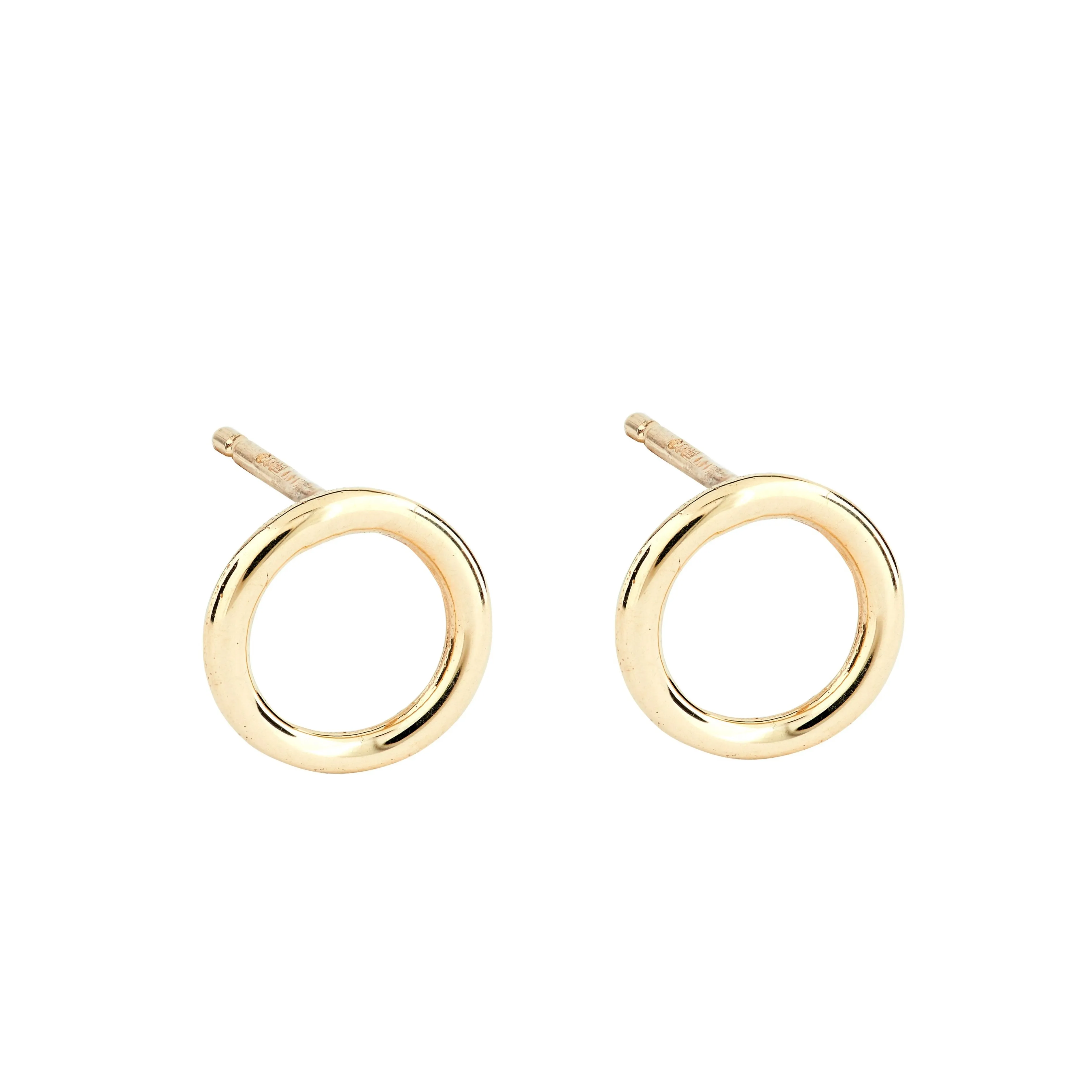 Simple Gold Circle Studs
