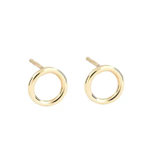 Simple Gold Circle Studs