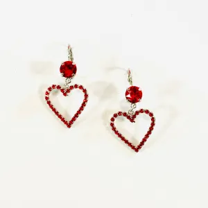 Simple Heart Leverback Earrings