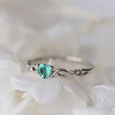Simple Heart Shaped Rings | Womens Jewelry Rings