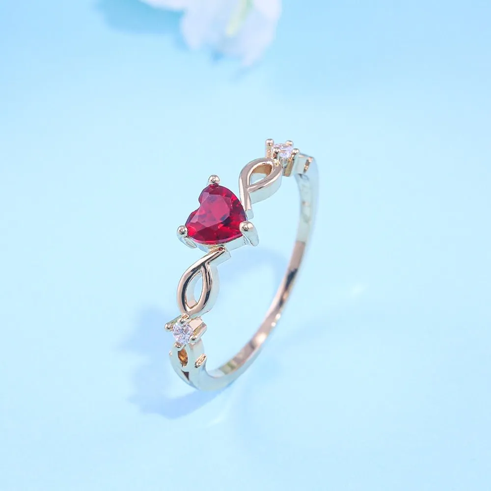 Simple Heart Shaped Rings | Womens Jewelry Rings