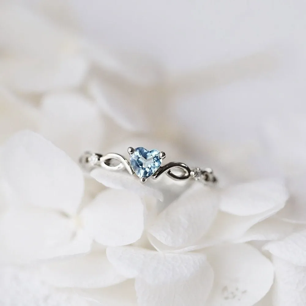 Simple Heart Shaped Rings | Womens Jewelry Rings