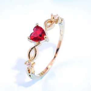 Simple Heart Shaped Rings | Womens Jewelry Rings