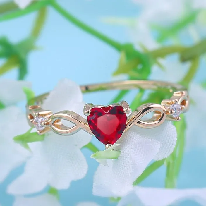 Simple Heart Shaped Rings | Womens Jewelry Rings