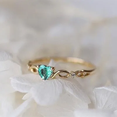 Simple Heart Shaped Rings | Womens Jewelry Rings