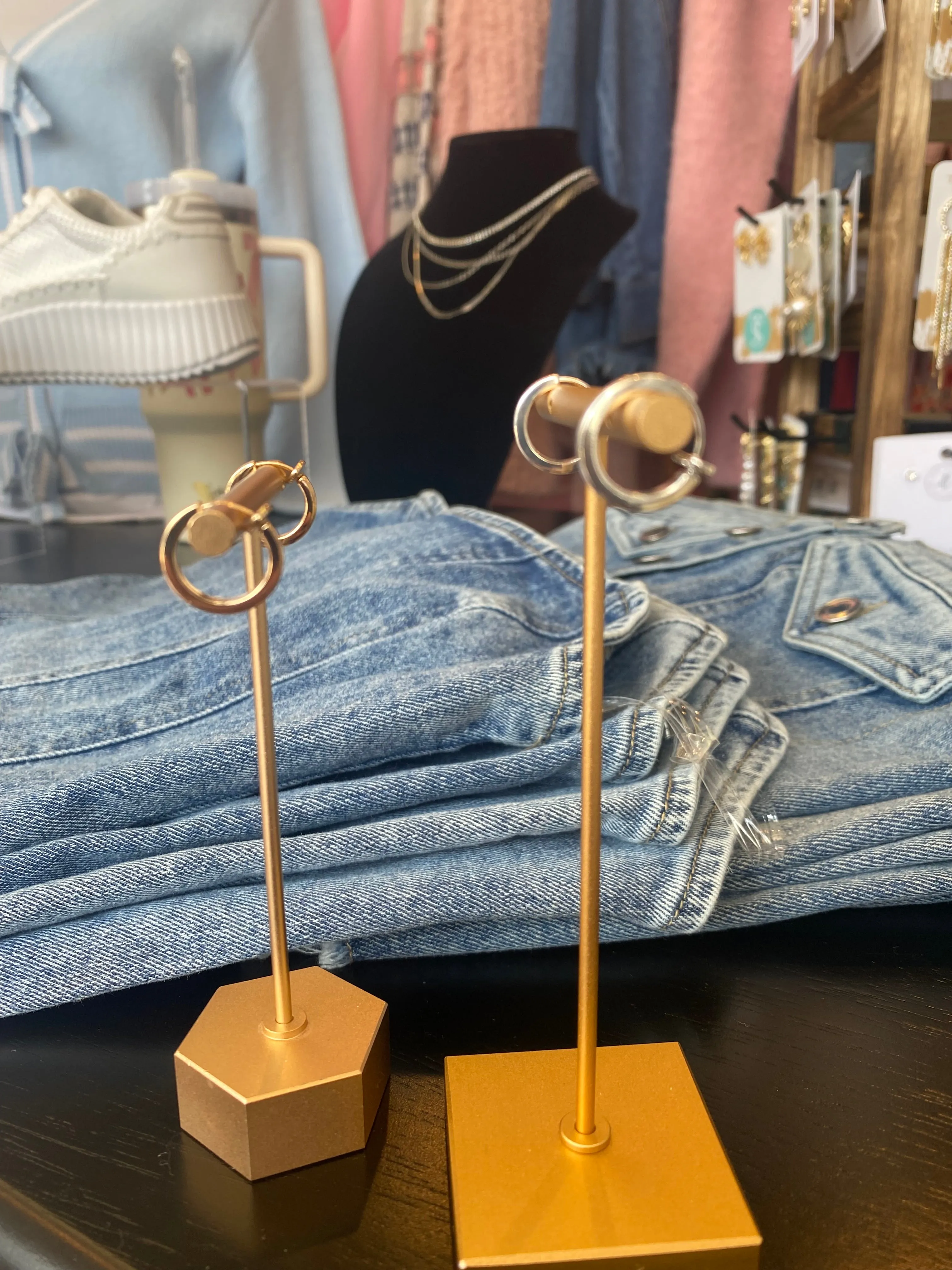 Simple Snap Hoop Earrings