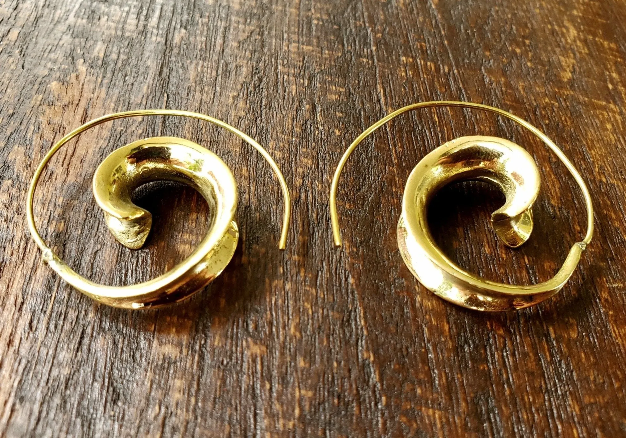 Simple Threader Spiral Earrings