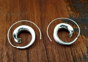Simple Threader Spiral Earrings