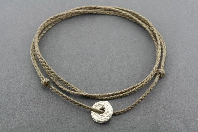 slip knot necklace - nest - sand