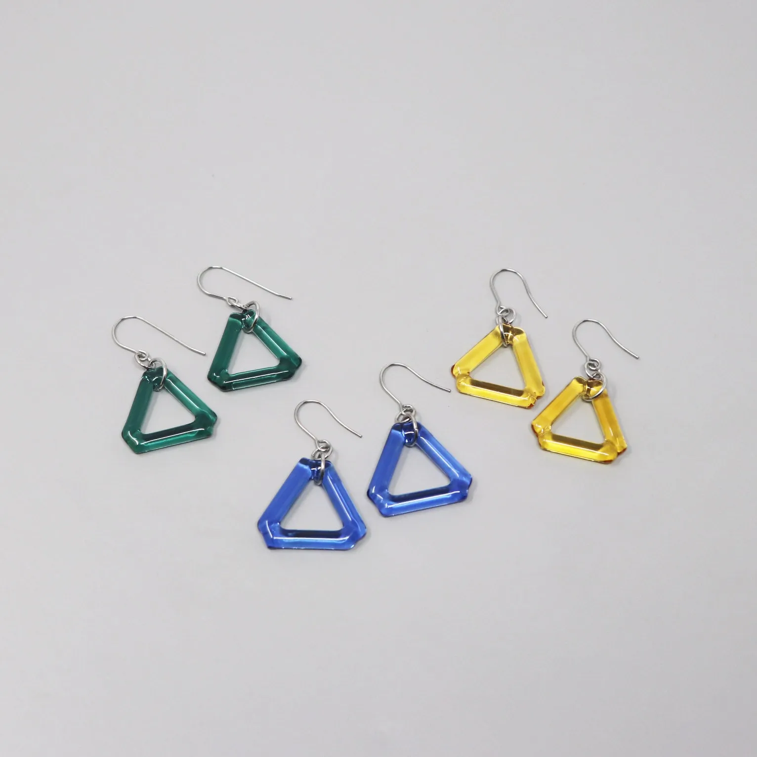 Small Triangle Earrings