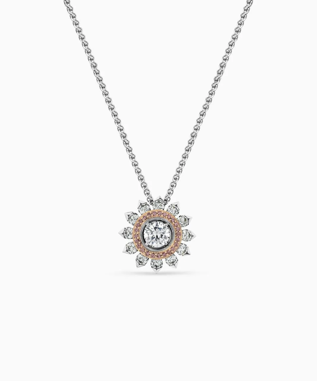 Soleil Grande Argyle Pink Diamond Pendant