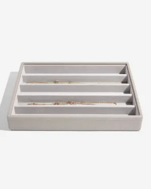 Stackers Classic 5 Compartment Necklace Box Taupe