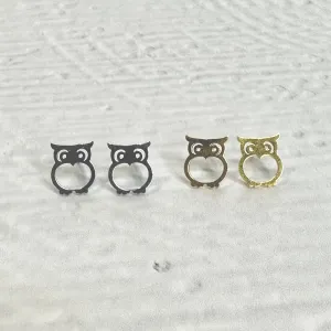 Stainless Steel Earrings - Owl