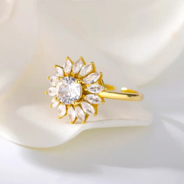 Stainless Steel Opal Moonstone Ring