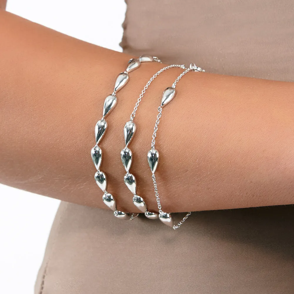 Station Tear Drop Bracelet