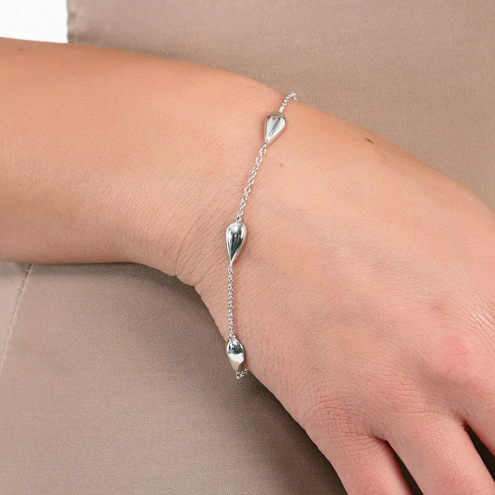 Station Tear Drop Bracelet