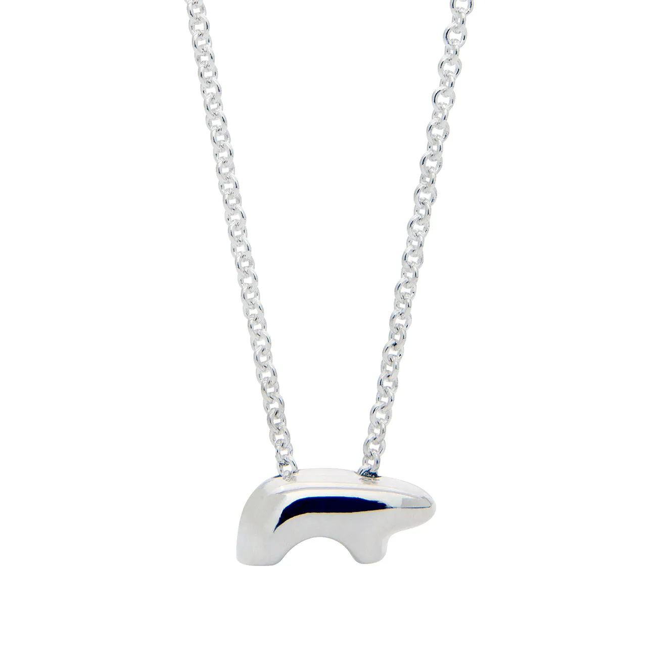 Sterling Silver Small Bear Necklace
