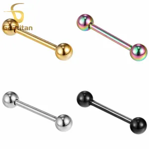 Straight Barbell Tongue Rings