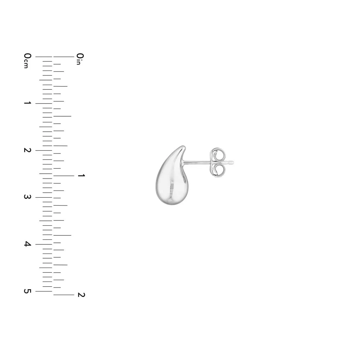 Teardrop Stud Earrings