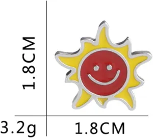The Passionate And Fiery Red Sun Enamel Pin Collect Cute Arts Metal Cartoon Brooch Backpack Clothes Collar Minimalism Lapel Badges Jewelry