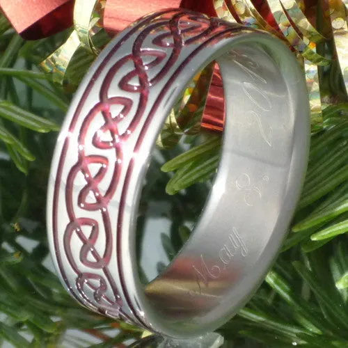 Titanium Celtic Rings ck56