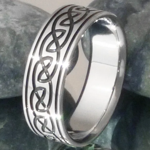 Titanium Celtic Rings ck56
