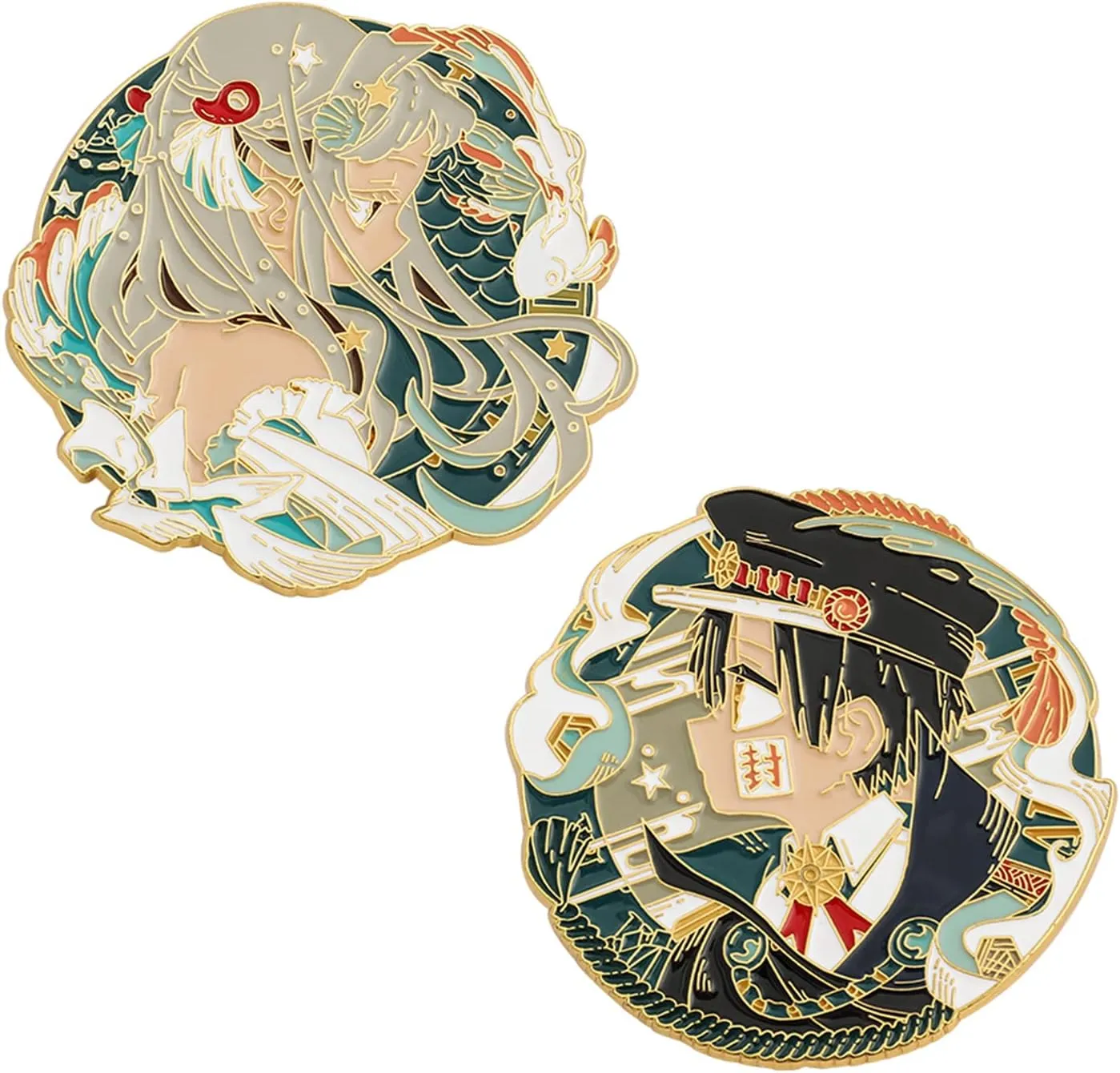 Toilet Bound Hanako Kun Anime Pins, TBHK Manga Cartoon Figures Yashiro Nene Hanako-kun Brooches Enamel Lapel Pins Cosplay Jewelry