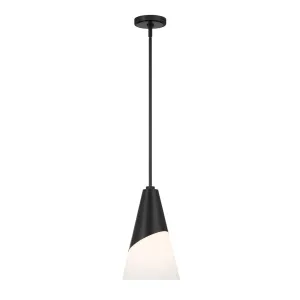 TORI 1 LIGHT PENDANT-MATTE BLACK