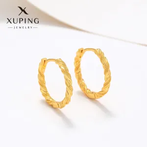 Twisted Round Simple Hoop Earrings