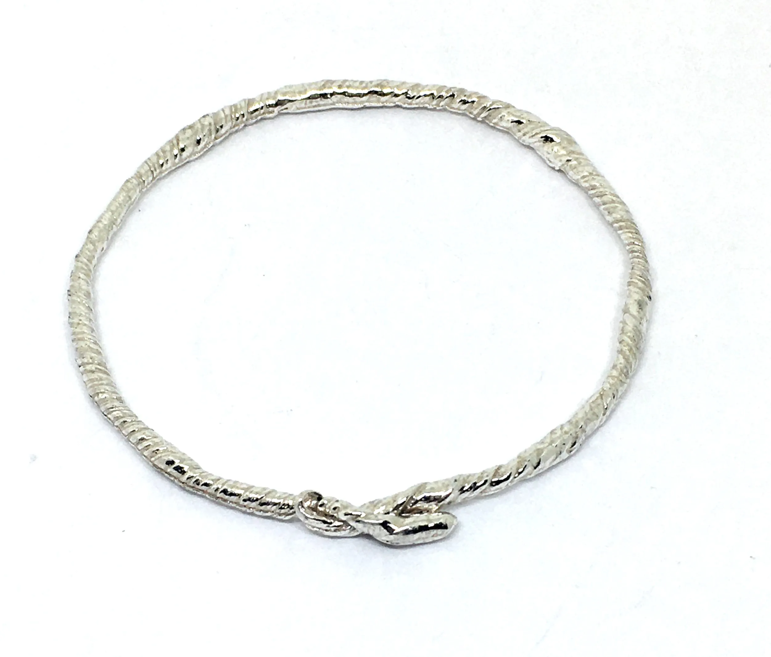 Twisted Vine Bangle in Sterling Silver