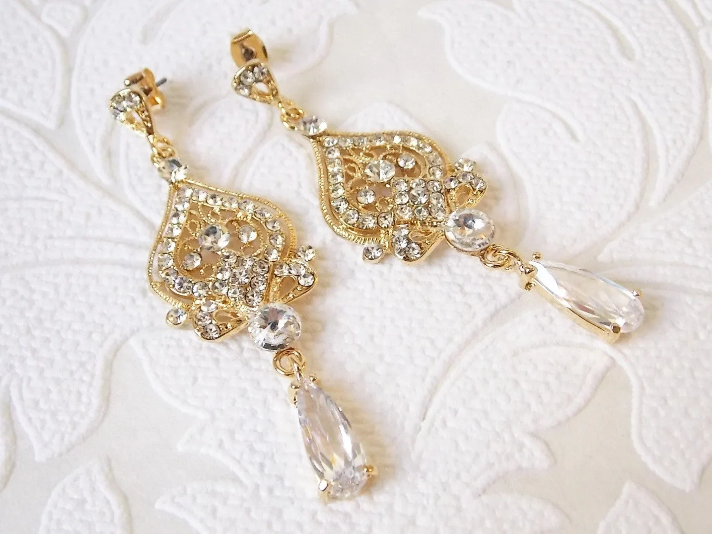 Victorian Chandelier Bridal Earrings