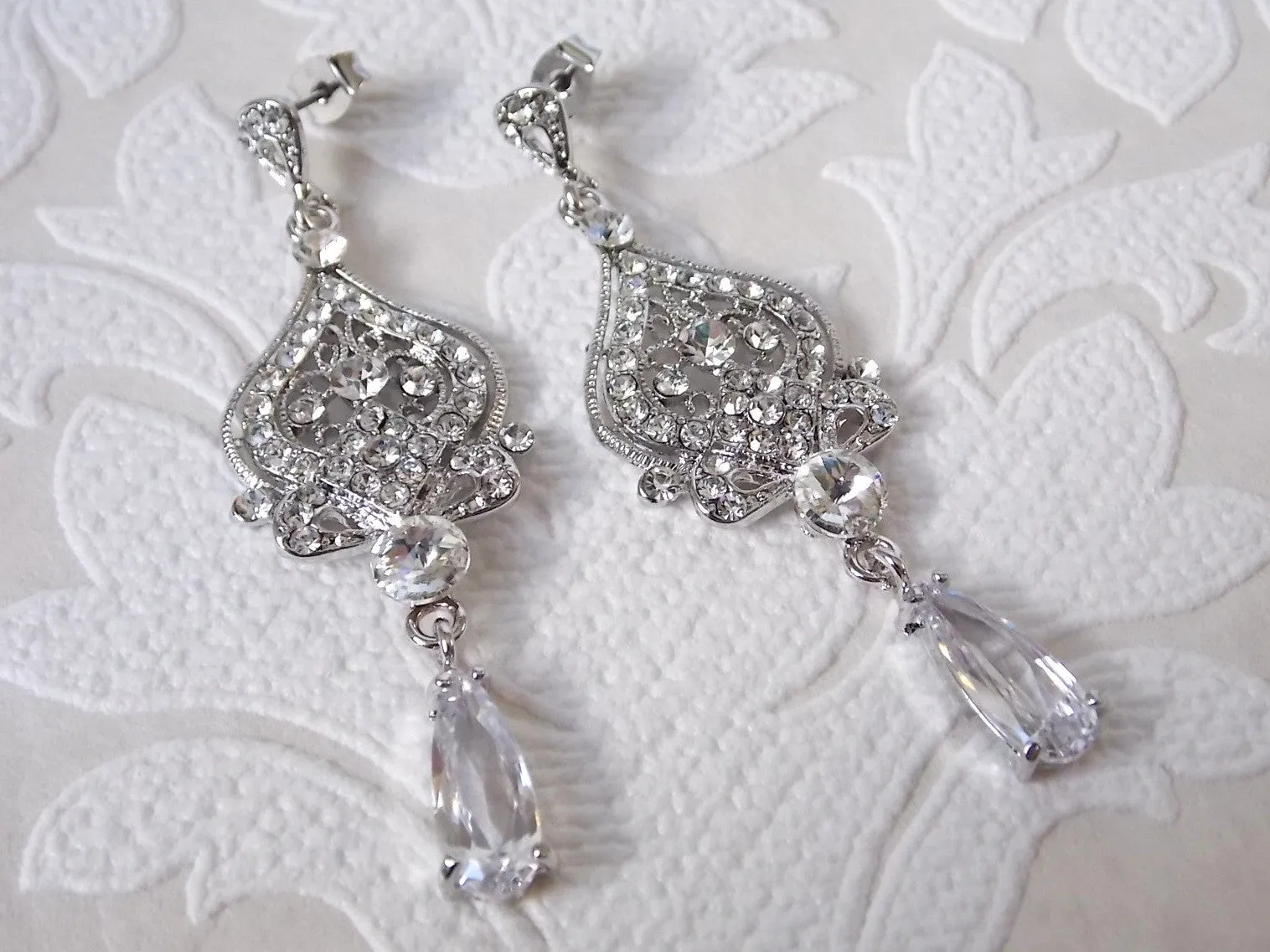 Victorian Chandelier Bridal Earrings