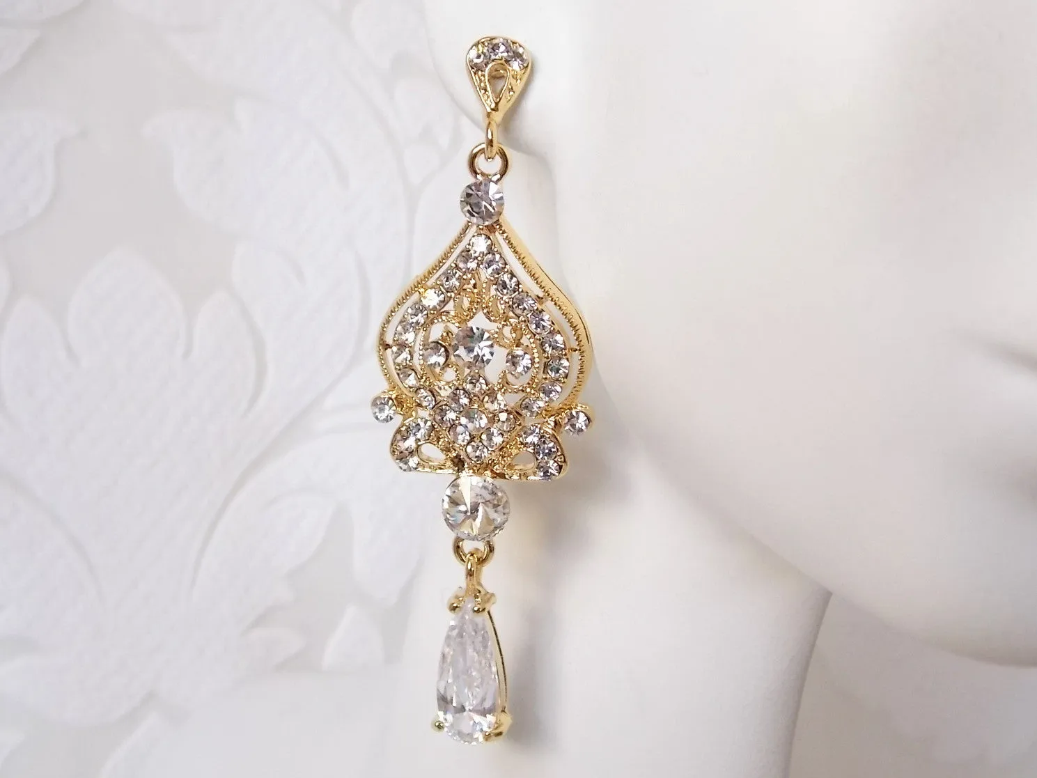 Victorian Chandelier Bridal Earrings